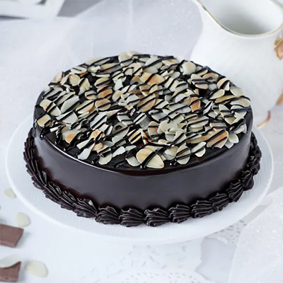 "Round shape Pure Chocolate Cake -1 Kg - Click here to View more details about this Product